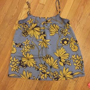 Gray floral blouse